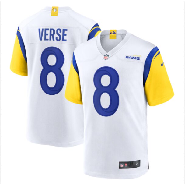Men Los Angeles Rams #8 Verse white 2024 Nike Limited NFL Jersey->women mlb jersey->Women Jersey
